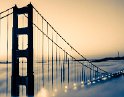 Golden Gate Fog Cyanotype